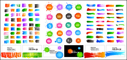 Fashion ink element vector material-3