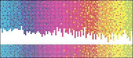 Vector rainbow background color dot material