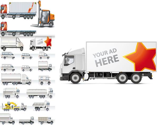 Vector collection of transport material