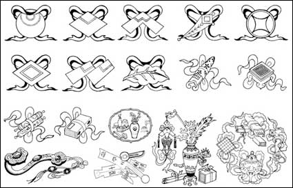 Material of the 19 Chinese classical vector