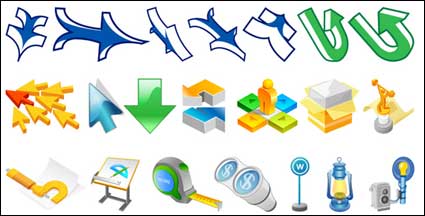 A variety of arrows and other material of the three vector