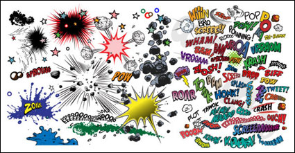Vector comic elements