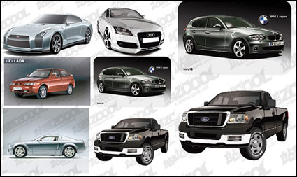 6 AI drawing cars Vector