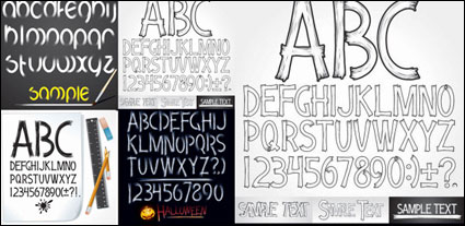 Hand-painted style of letters