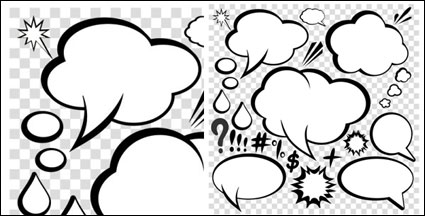 Comic-style dialog box 03 - Vector