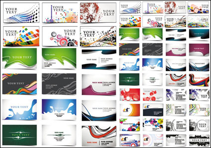 24 beautiful and practical business card template - vector material