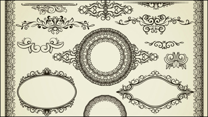 Exquisite European certificate template 05 - vector