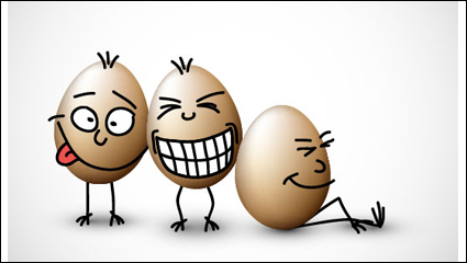 Funny eggs 03 - vector material