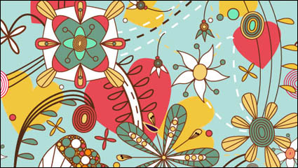 Cartoon pattern 02 - vector material