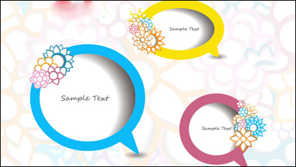 Retro pizza background - vector material